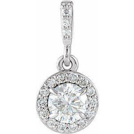 6 mm Round Halo-Style Pendant Mounting