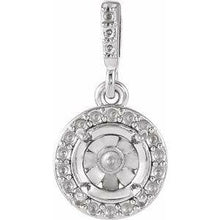 Load image into Gallery viewer, 6 mm Round Halo-Style Pendant Mounting
