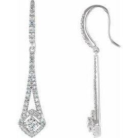 3/4 CTW Diamond Chandelier Earrings