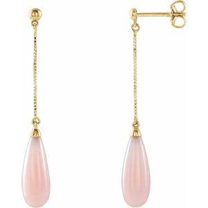 Pink Opal Earrings