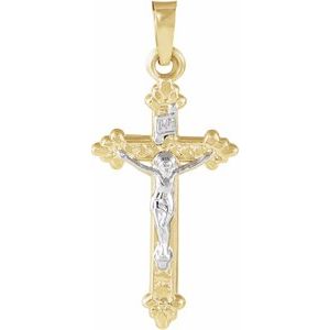 25.5x13.5 mm Hollow Crucifix Pendant