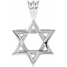 Load image into Gallery viewer, 17x15.25 mm Star of David Pendant
