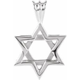 17x15.25 mm Star of David Pendant