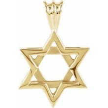 Load image into Gallery viewer, 17x15.25 mm Star of David Pendant
