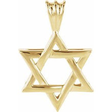 Load image into Gallery viewer, 17x15.25 mm Star of David Pendant
