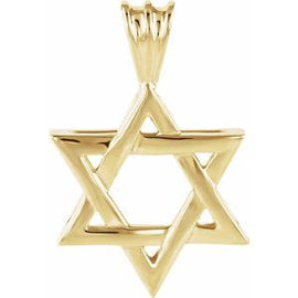 17x15.25 mm Star of David Pendant