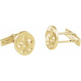 Fleur De Lis Cuff Links