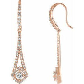 3/4 CTW Diamond Chandelier Earrings