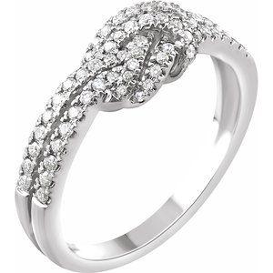 1/3 CTW Diamond Knot Ring