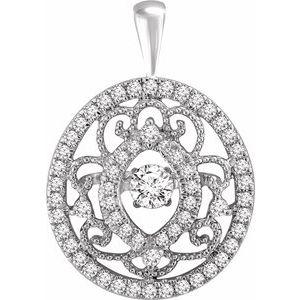 3/8 CTW Mystara® Diamonds Vintage-Inspired Pendant