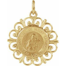 Load image into Gallery viewer, 18 mm Our Lady of Mount Carmel Medal
