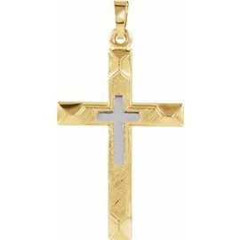 20.5x14 mm Hollow Cross Pendant