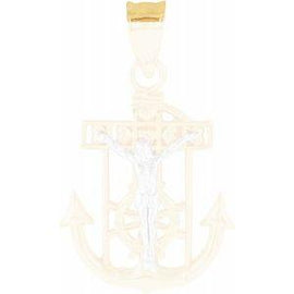 17x14.5 mm Mariner's Crucifix Pendant