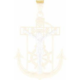 17x14.5 mm Mariner's Crucifix Pendant