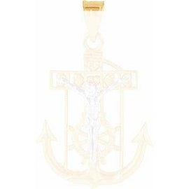 17x14.5 mm Mariner's Crucifix Pendant