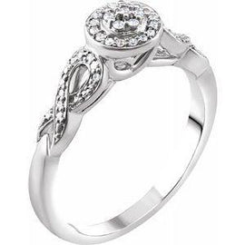 1/10 CTW Diamond Promise Ring
