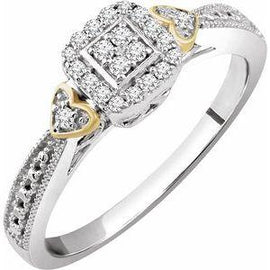 1/6 CTW Diamond Promise Ring