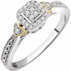 1/6 CTW Diamond Promise Ring