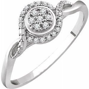 1/10 CTW Diamond Promise Ring