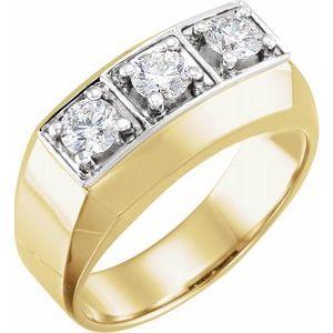 1 CTW Diamond Men's Ring
