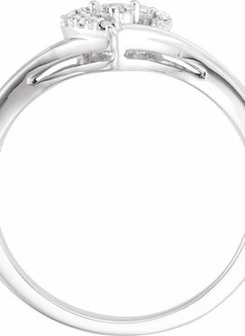 .06 CTW Diamond Heart Promise Ring