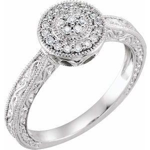 1/6 CTW Diamond Promise Ring