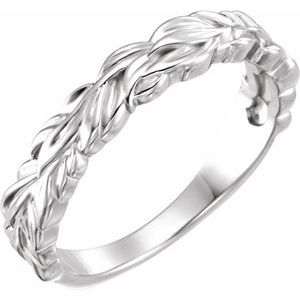 Stackable Leaf Ring