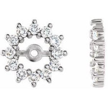 Load image into Gallery viewer, 1/2 CTW Diamond Earring Jackets with 4.2mm ID
