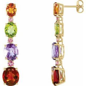 Multi-Gemstone Earrings