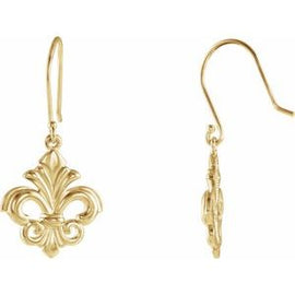 Fleur-de-lis Dangle Earring