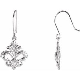 Fleur-de-lis Dangle Earring