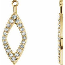 Load image into Gallery viewer, 1/4 CTW Diamond Earring Jackets

