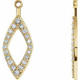 1/4 CTW Diamond Earring Jackets