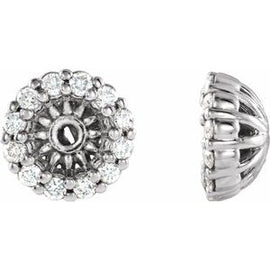1/8 CTW Diamond Earring Jackets with 3.6 mm ID