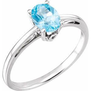 Swiss Blue Topaz Ring