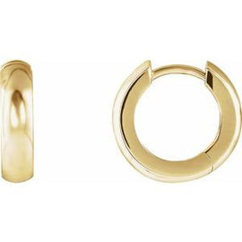 14.25 mm Hinged Hoop Earrings