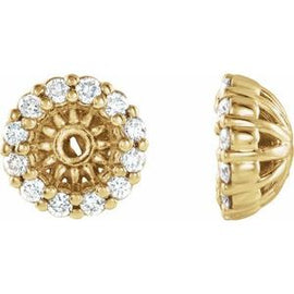 1/8 CTW Diamond Earring Jackets with 3.6 mm ID