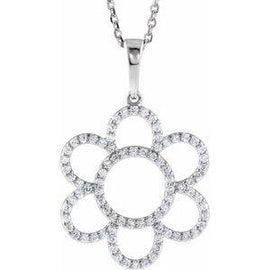 3/8 CTW Diamond Flower 16