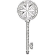 Load image into Gallery viewer, 3/8 CTW Diamond Key 18&quot; Necklace
