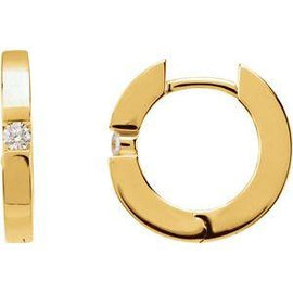 .07 CTW Diamond Hoop Earrings