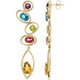 Multi-Gemstone Earrings