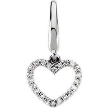Load image into Gallery viewer, 1/10 CTW Diamond Heart Charm
