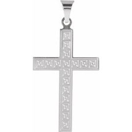 18x12 mm Geometric Cross Pendant