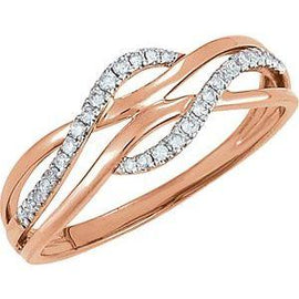 with White Rhodium Plating 1/8 CTW Diamond Ring