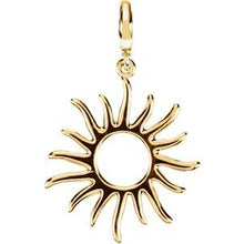 Load image into Gallery viewer, 28.75x17 mm Petite Sun Charm
