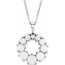 Load image into Gallery viewer, Opal Halo-Style 18&quot; Necklace
