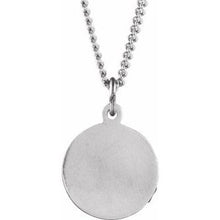 Load image into Gallery viewer, 15 mm Baptism Medal 18&quot; Necklace
