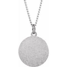 Load image into Gallery viewer, 15 mm Baptism Medal 18&quot; Necklace
