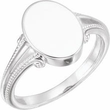 Load image into Gallery viewer, 13x9.65 mm Oval Signet Ring

