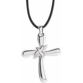 Cross with Dove Necklace